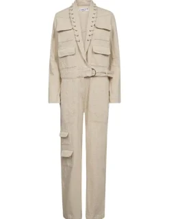 Outlet Haute L'Amitié Pielle Structure Boiler Suit HL10483 Pearl