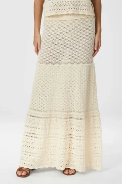 Online Neo Noir Pillina Crochet Knit Skirt 165220 122