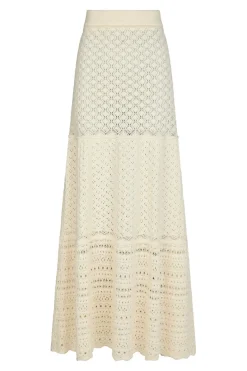 Online Neo Noir Pillina Crochet Knit Skirt 165220 122
