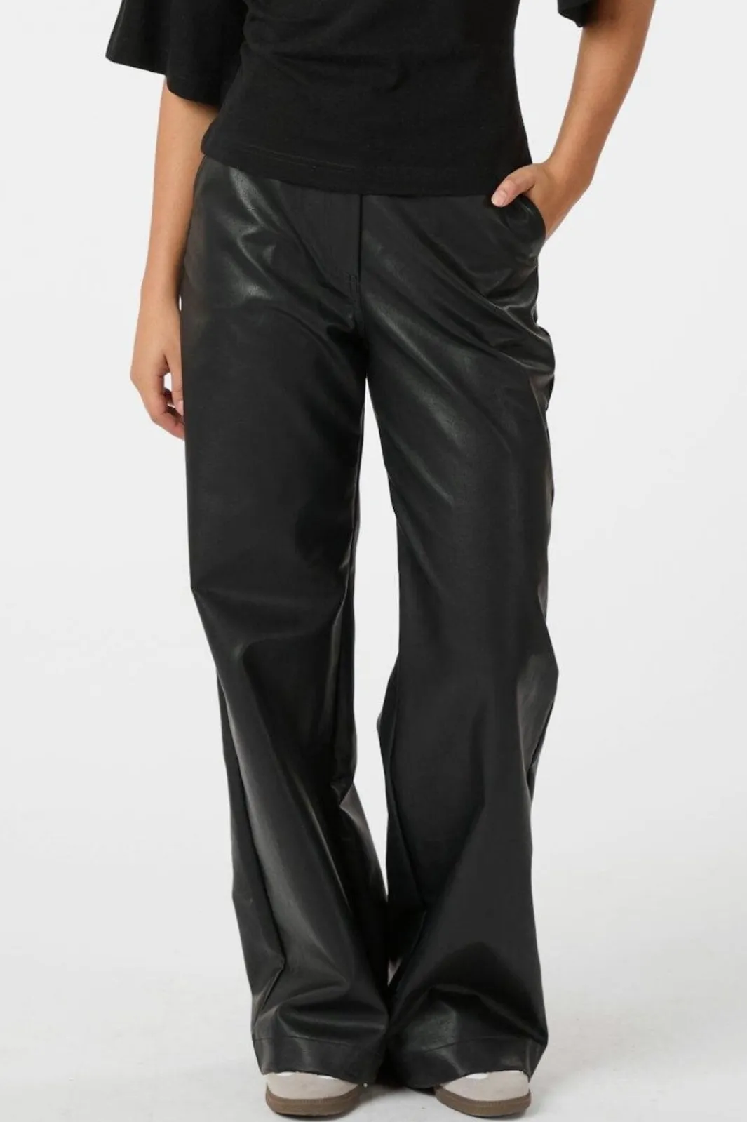 Online Neo Noir Pinur Faux Leather Pants 164609 100
