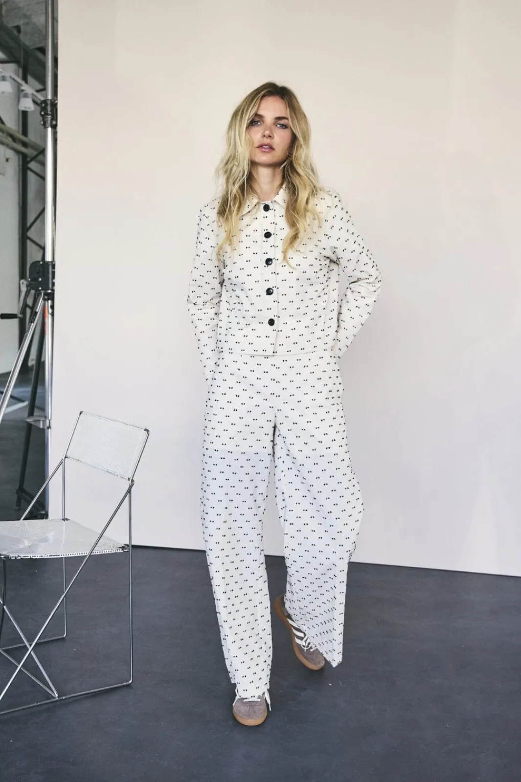 Co´Couture Pixiecc Wide Pant 31423 11 Off White