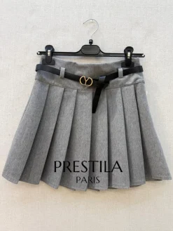 Online A-bee Pleated Skirt CAMILLE Grey