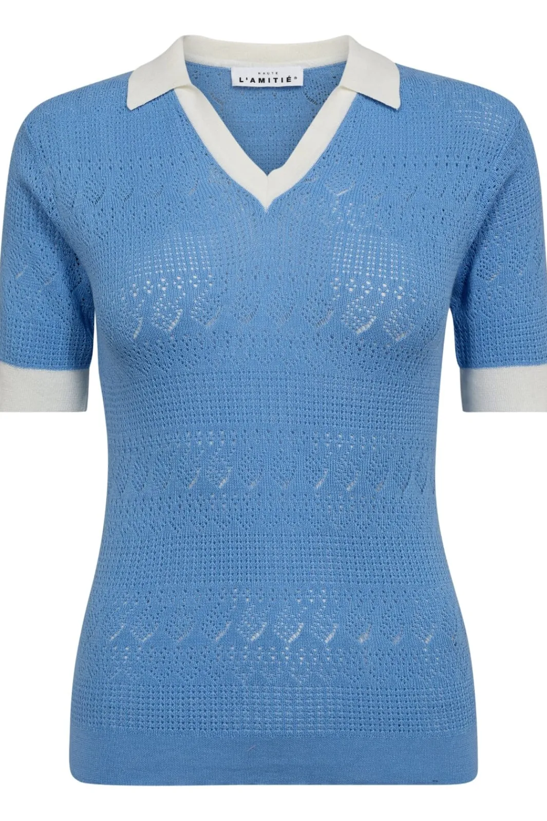 Best Haute L'Amitié Pointelle Team Knit HL10095 Pale Blue