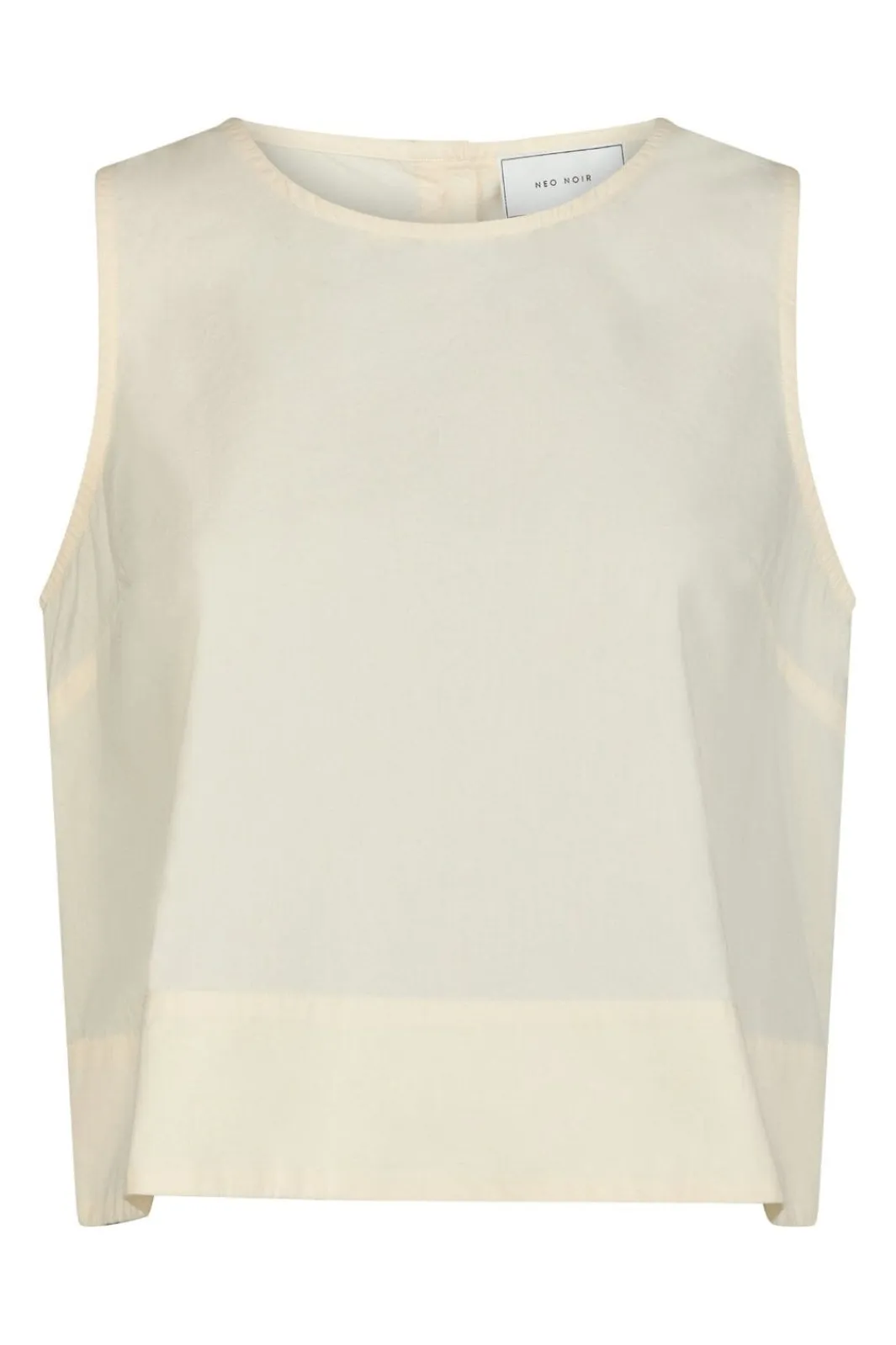 Online Neo Noir Polly C Poplin Top Light Yellow