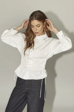 Discount Co´Couture Poppycc Eyelet Tie Shirt 35180 4000