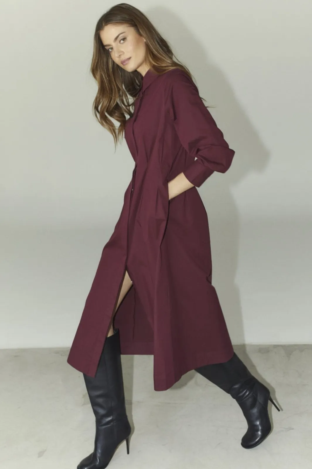 Co´Couture Poppycc Shirt Long Dress 36526 87