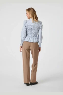 Outlet Neo Noir Possa Stripe Smock Blouse 164667 145