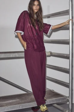 Clearance Haute L'Amitié Premiere Pleat Pant HL10003 Amarone
