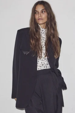 Hot Haute L'Amitié Premiere Single Blazer HL10002 Black