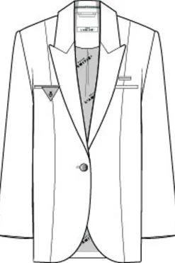Hot Haute L'Amitié Premiere Single Blazer HL10002 Black