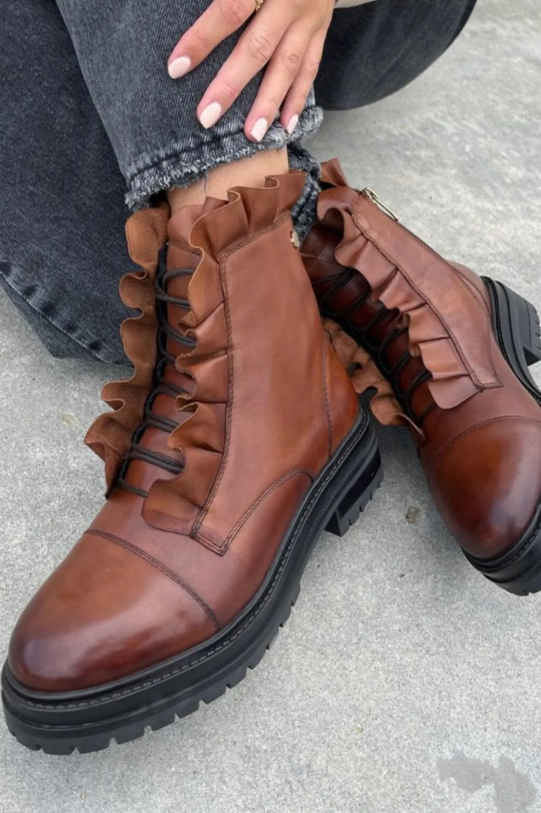 Outlet Copenhagen Shoes Pretty 0241 Cognac