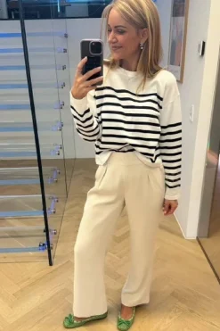 Discount Valentin Studio Pretty Pants Wide Ivory