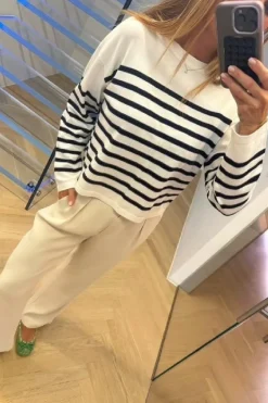 Discount Valentin Studio Pretty Pants Wide Ivory