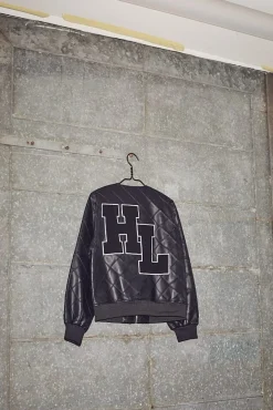 Haute L'Amitié Quilt Pu Bomber HL10262 Black