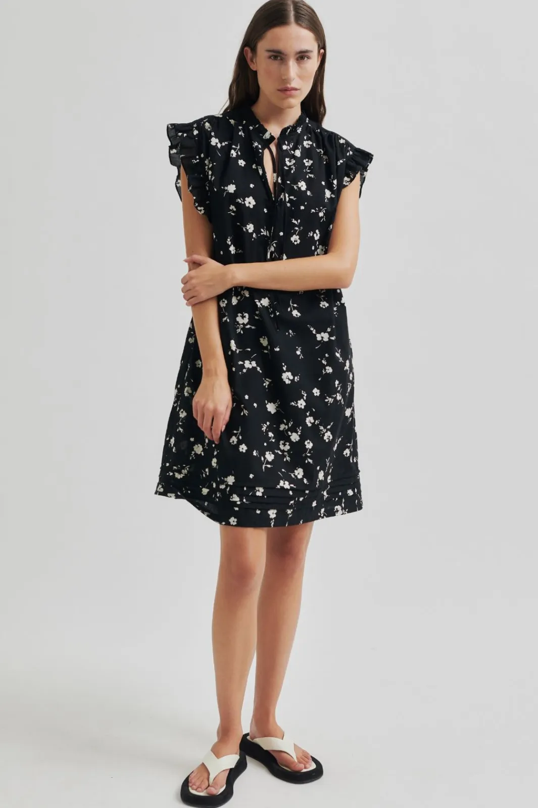 Discount Second Female Quin Dress 59718 Black 8001