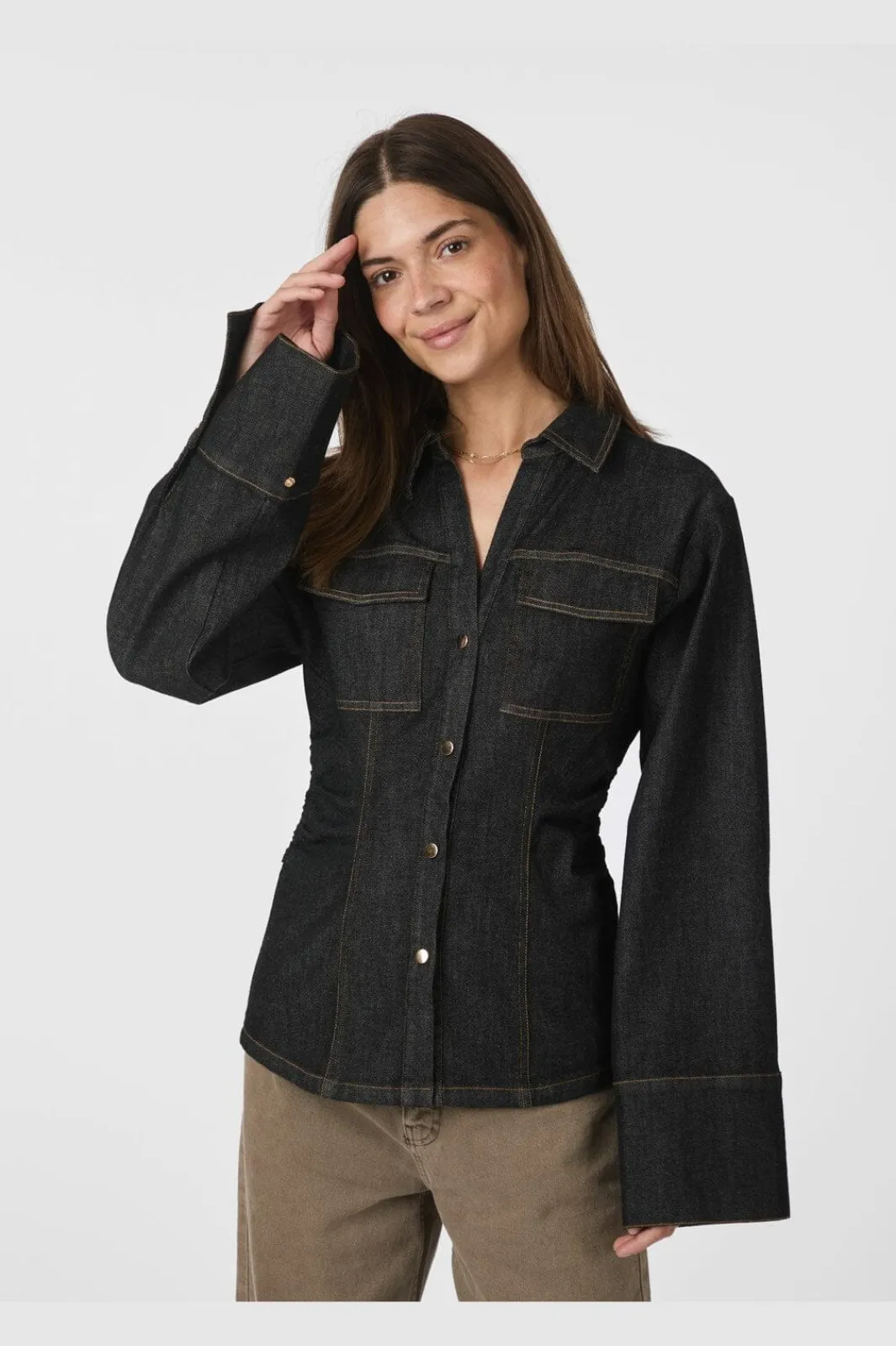 New Neo Noir Rabia Denim Shirt 166018 100