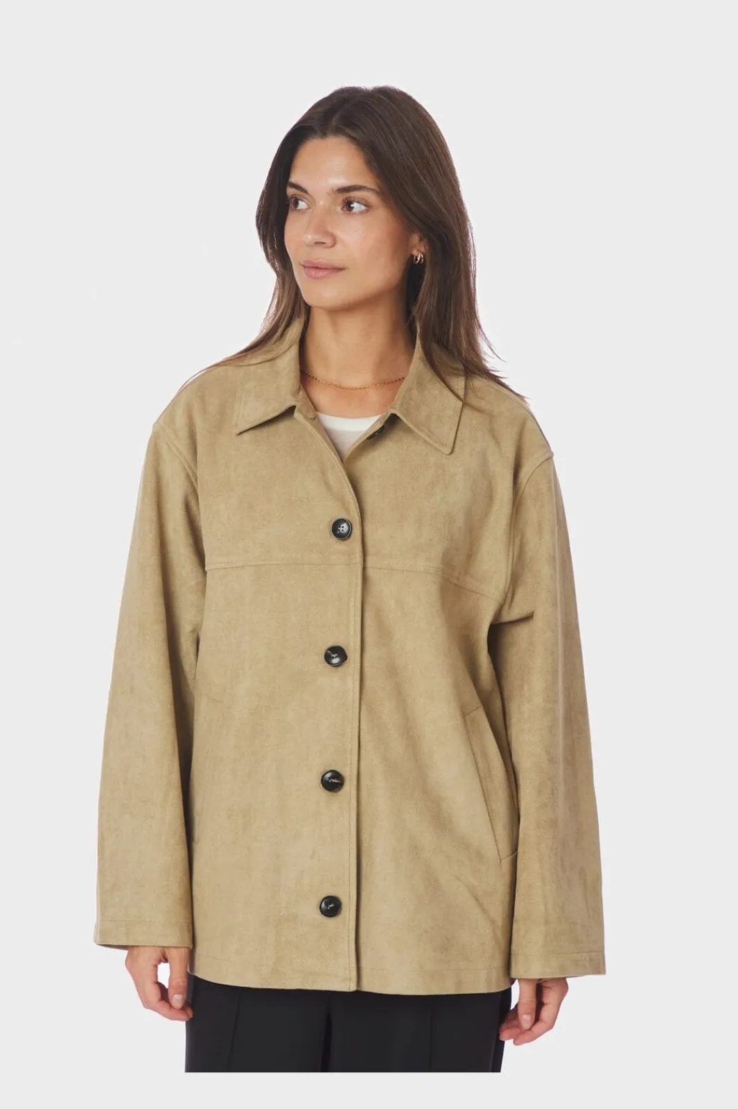 New Neo Noir Ravina Faux Suede Jacket 167352 213