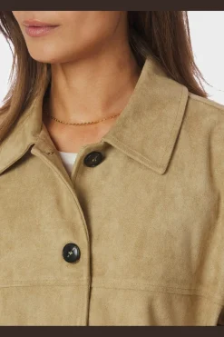 New Neo Noir Ravina Faux Suede Jacket 167352 213