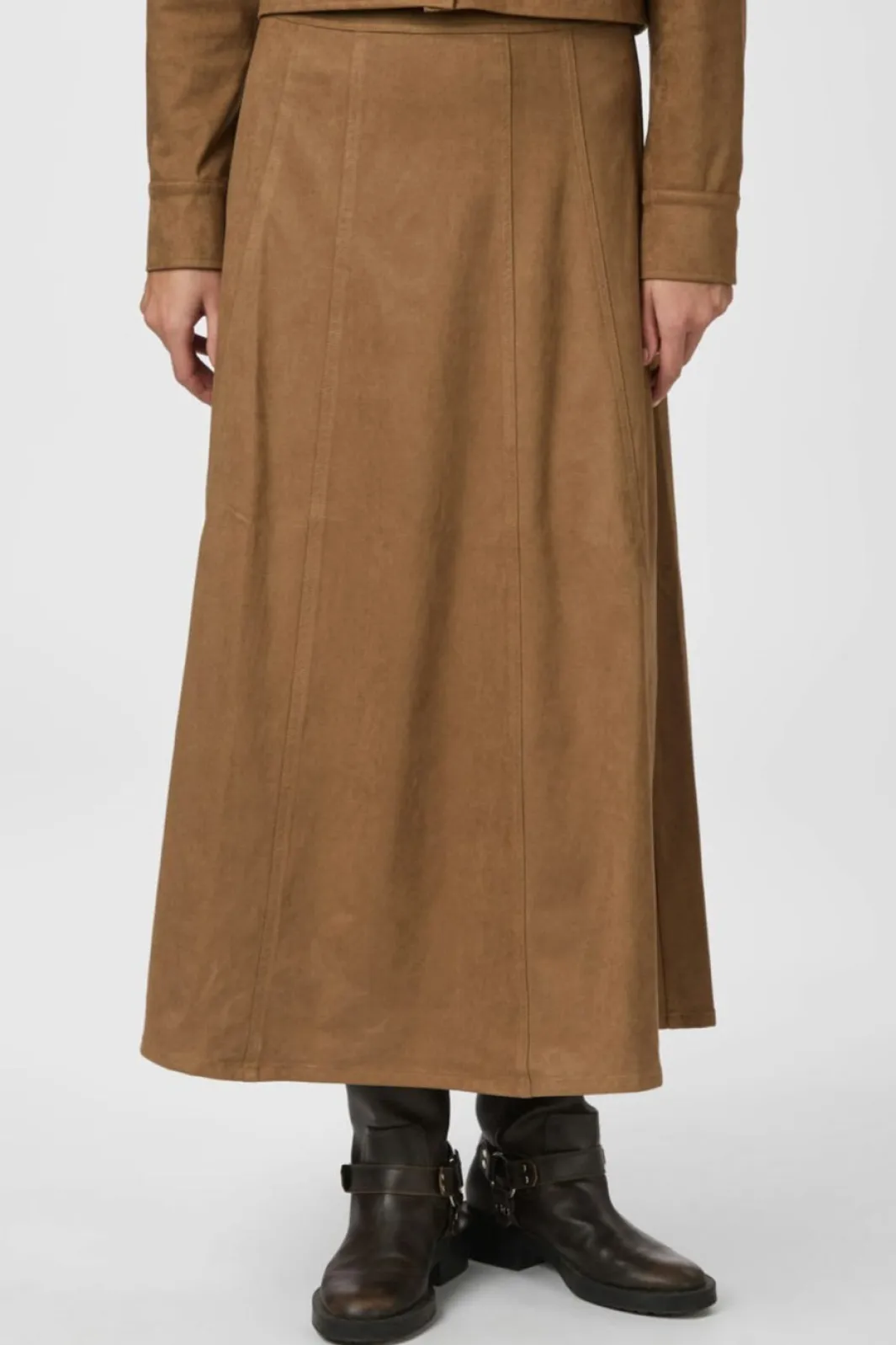 Clearance Neo Noir Raya Faux Suede Skirt 166255 604