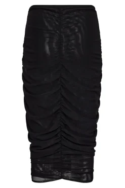 Online Co´Couture Reagancc Ruched Skirt 34174 96 Black
