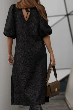 Outlet Noella Reno Pastis Long Dress 004 Black