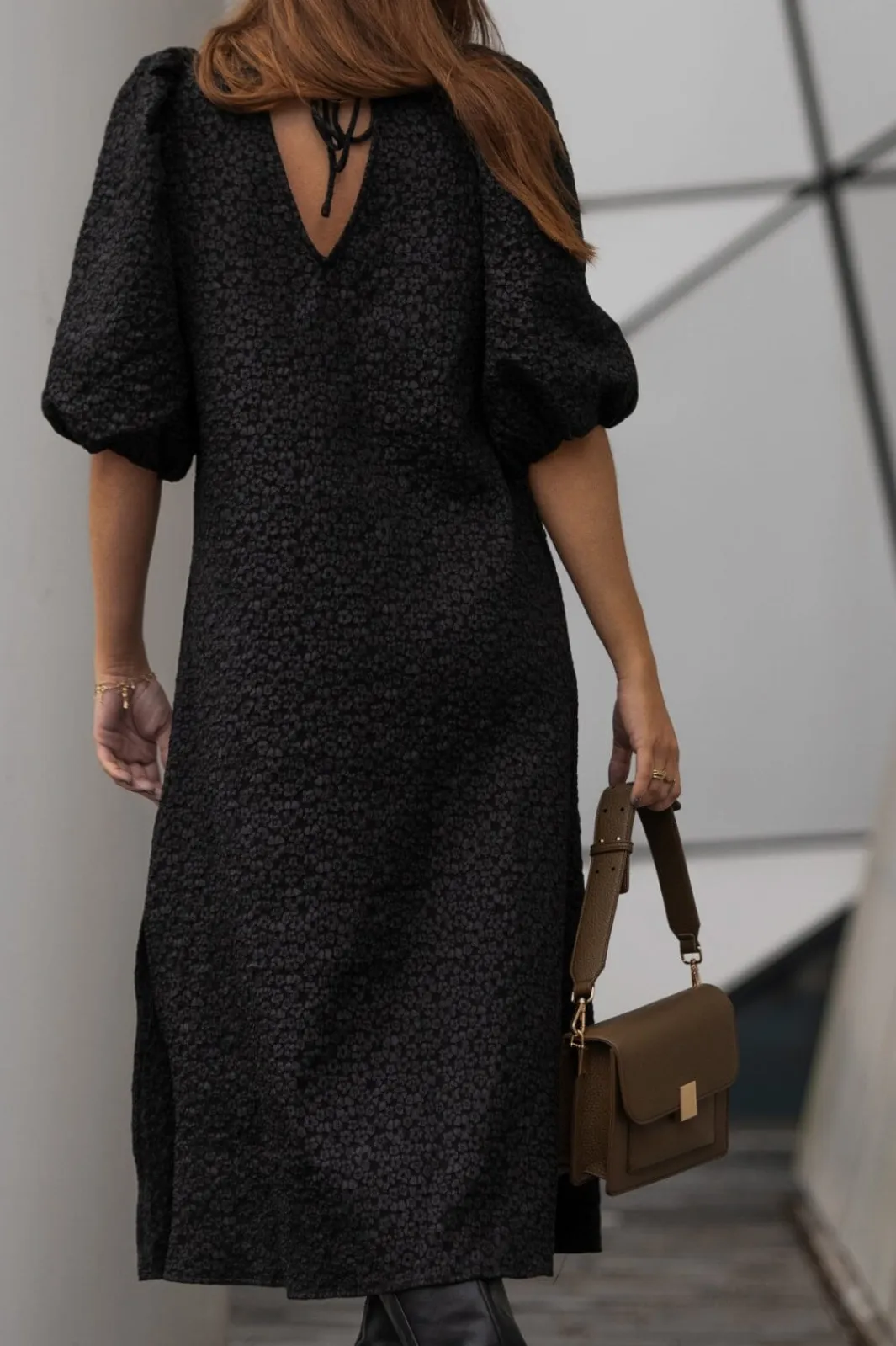 Outlet Noella Reno Pastis Long Dress 004 Black