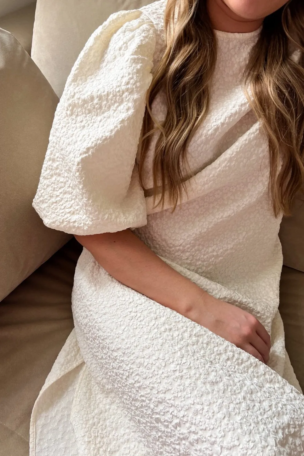 Clearance Noella Reno Pastis Long Dress Cream