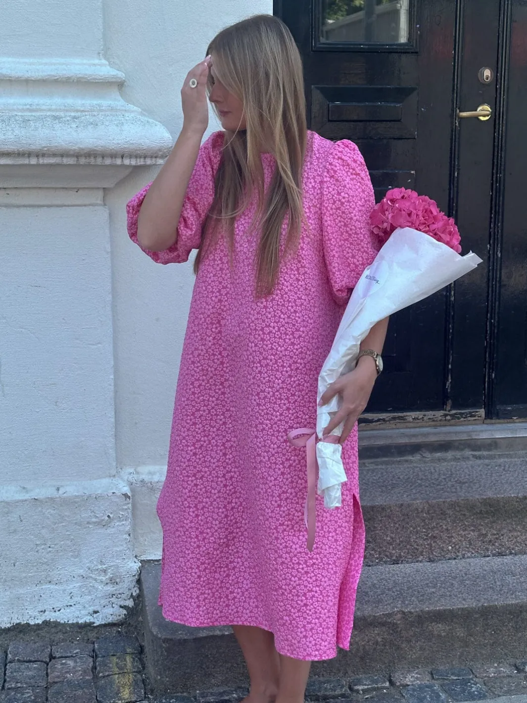 Clearance Noella Reno Pastis Long Dress 11610005 031 Bright Pink
