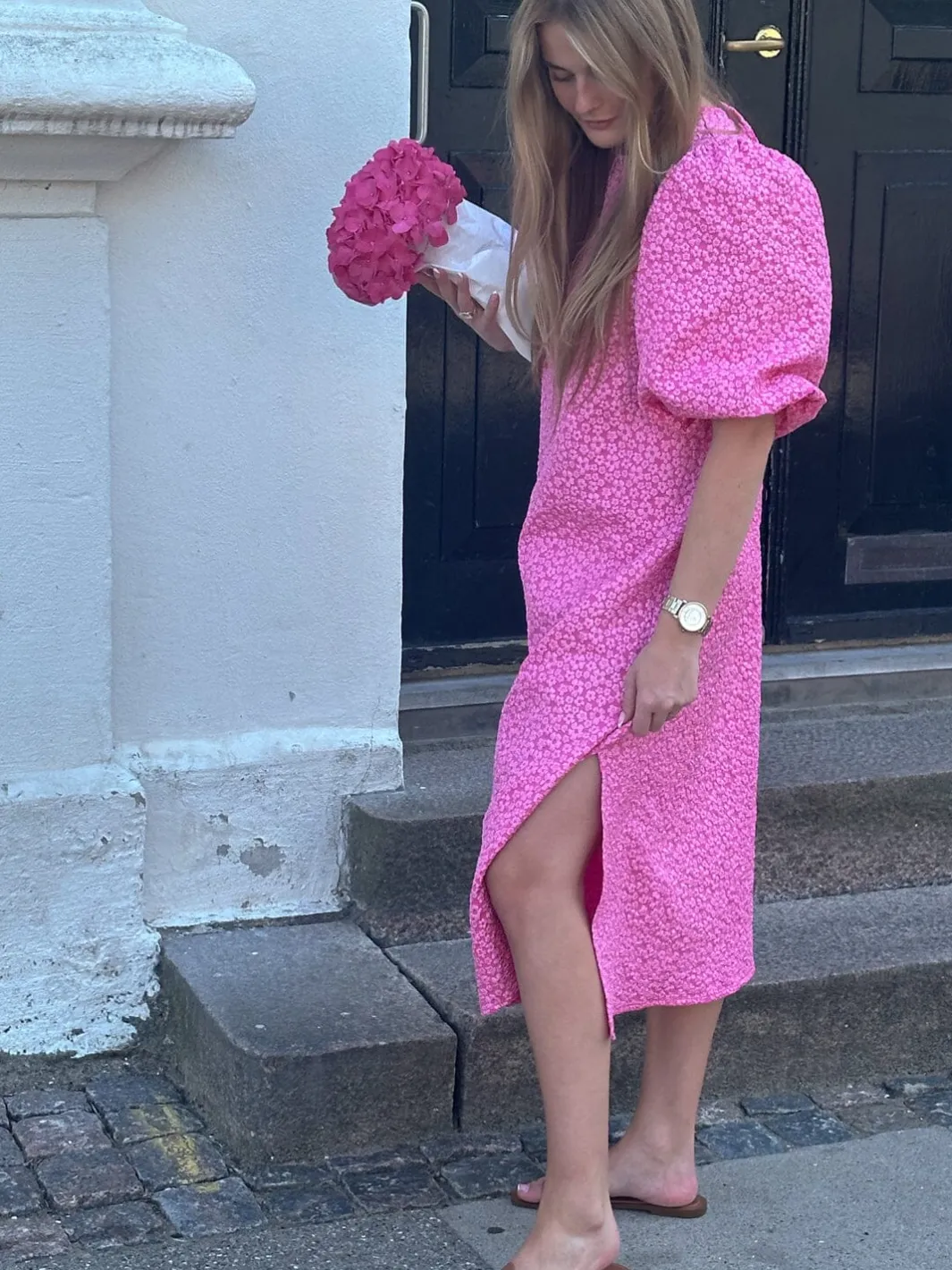 Clearance Noella Reno Pastis Long Dress 11610005 031 Bright Pink