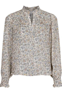 New Neo Noir Rhia Bohemian Blouse Creme