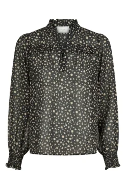 Hot Neo Noir Rhia Secret Flower Blouse Black