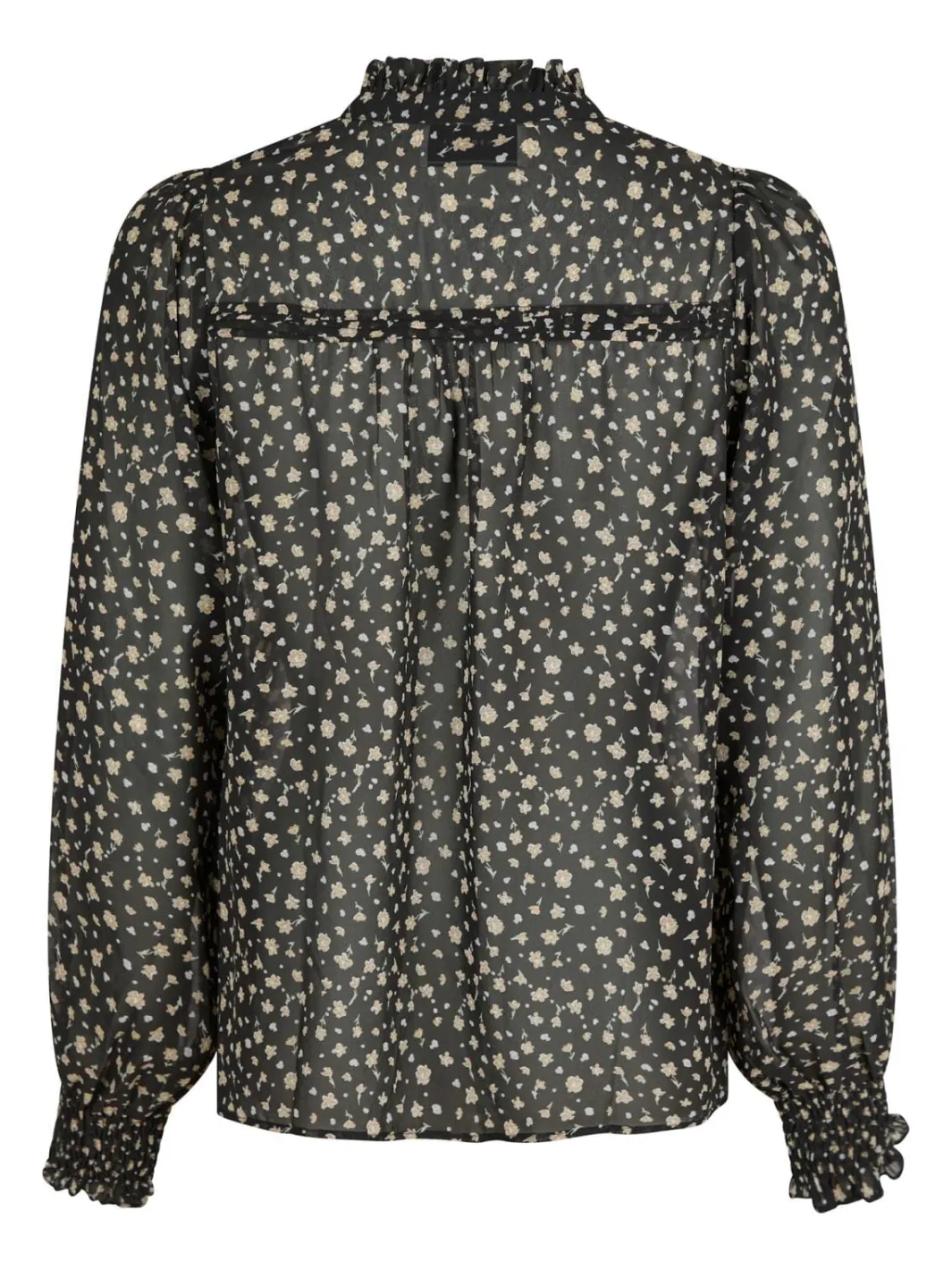 Hot Neo Noir Rhia Secret Flower Blouse Black