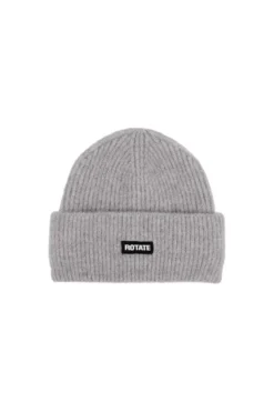 Hot Rotate Rib Knit Beanie 115259039 ALLOY