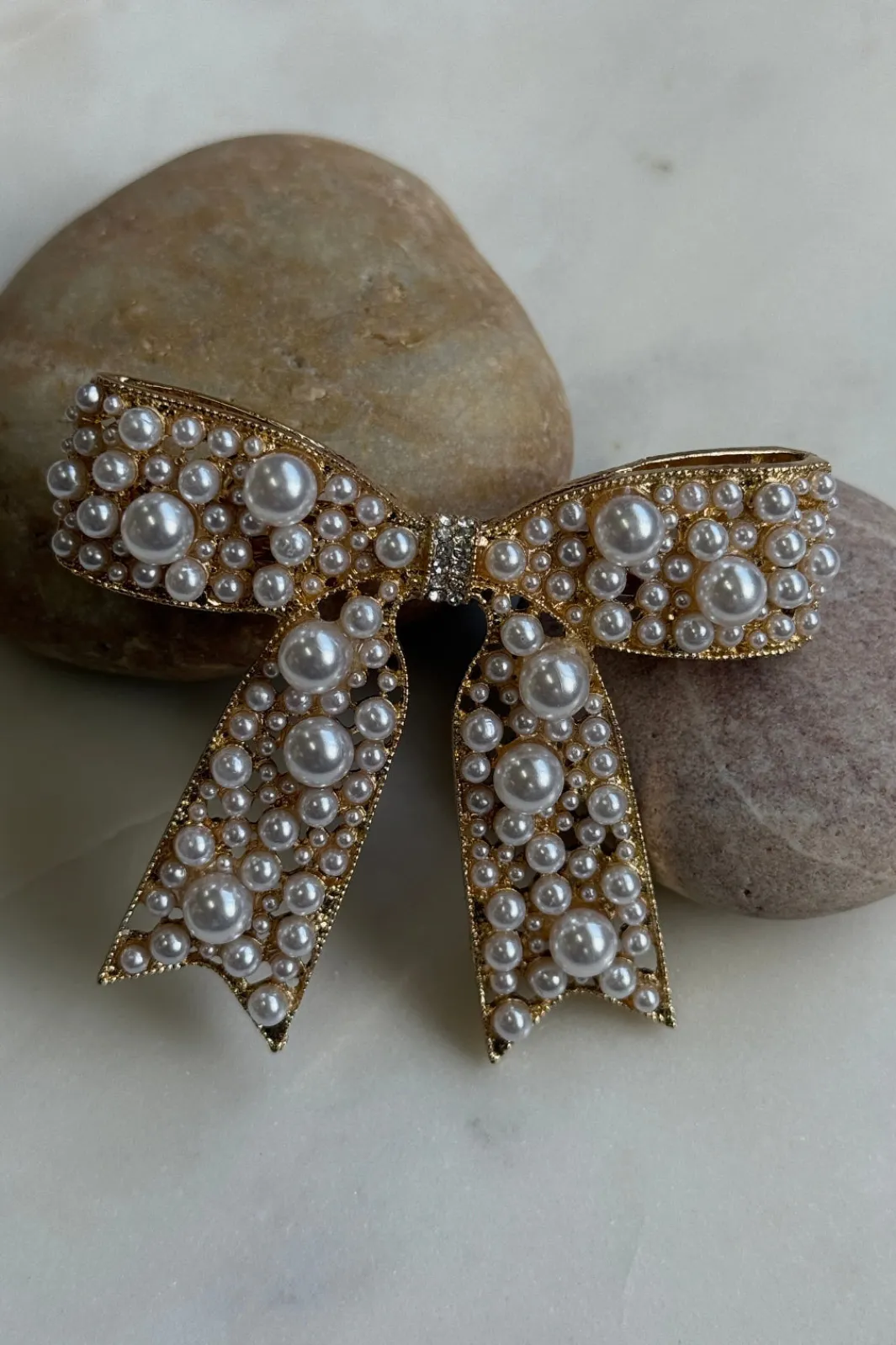 Hot Mellow Moon Ribbon Bow Hvid