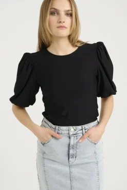 Online Gestuz Rifagz Balloon Blouse 100017 Black