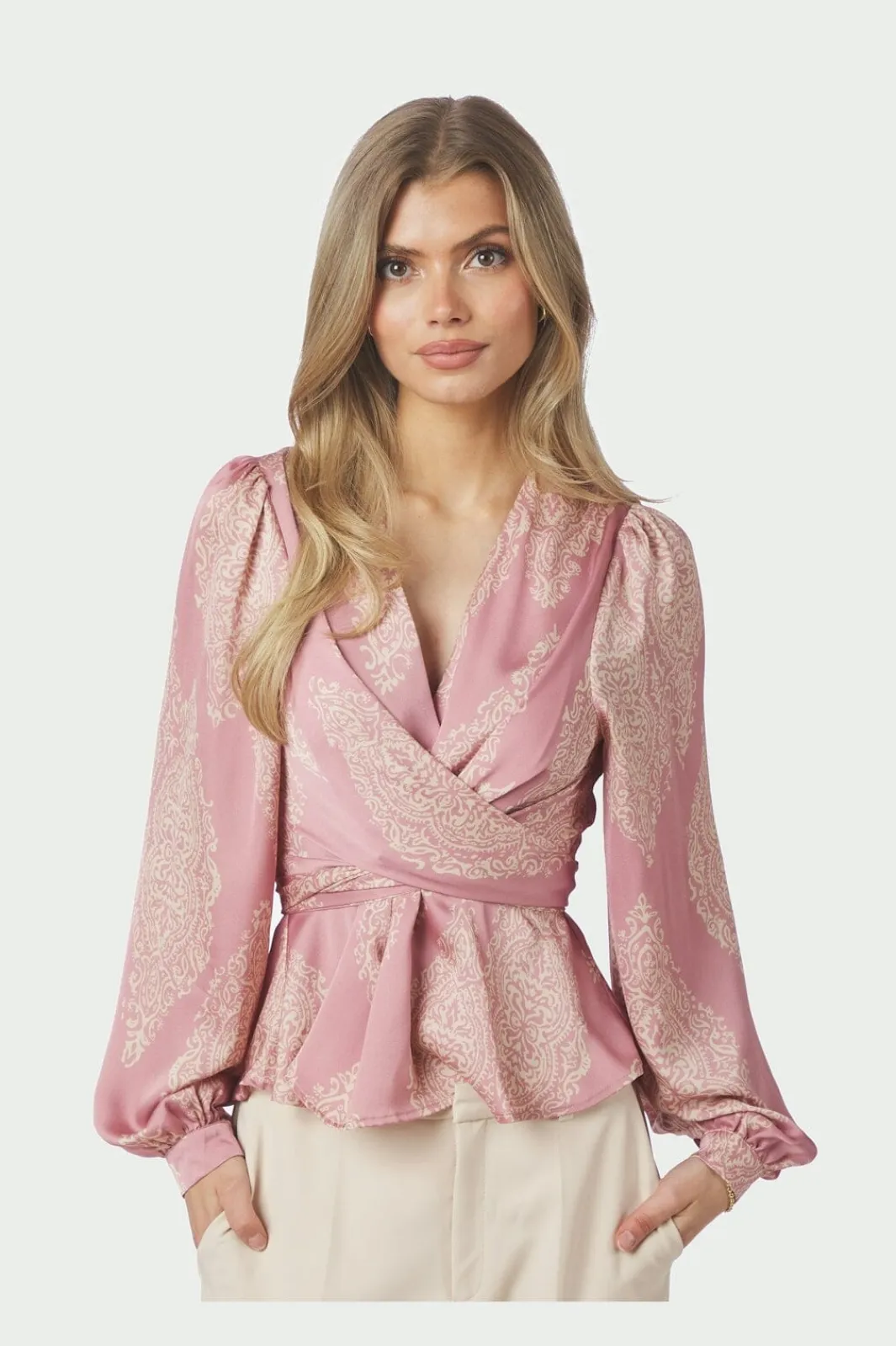 Clearance Neo Noir Rista Paisley Drop Blouse 166208 823