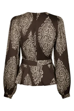 Outlet Neo Noir Rista Paisley Drop Blouse 166208 676
