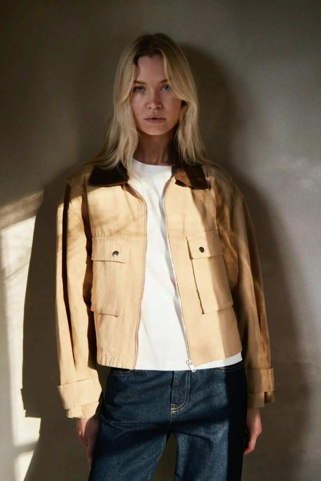 Outlet Neo Noir Rivera Canvas Boxy Jacket 164402 213