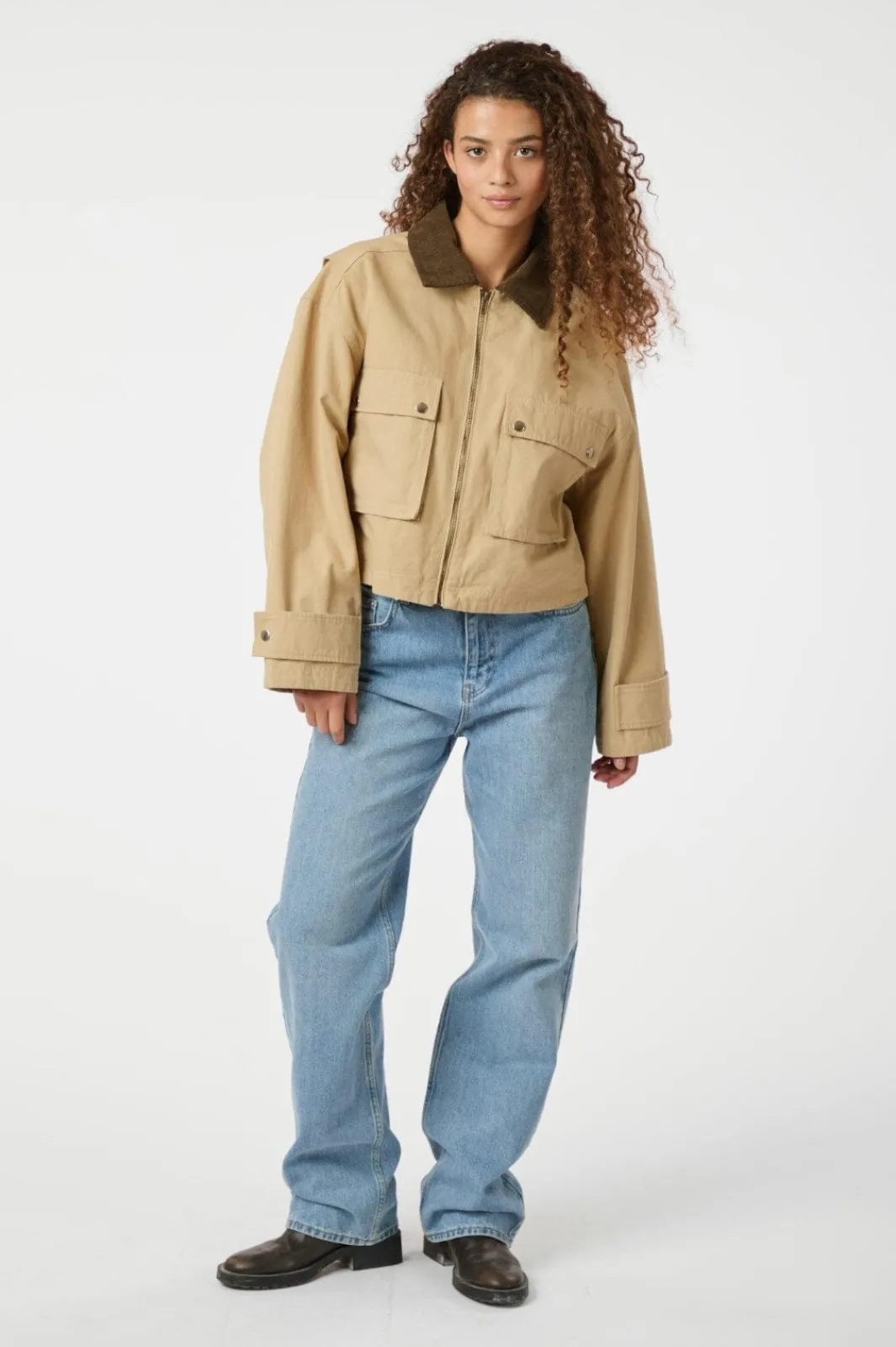 Outlet Neo Noir Rivera Canvas Boxy Jacket 164402 213