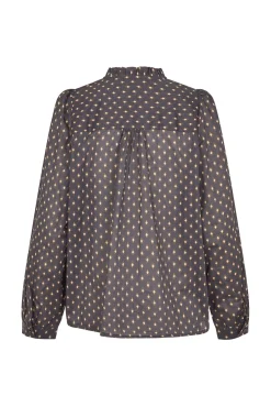Outlet Lollys Laundry Riverll Shirt Ls25516-1001 23 Dark Blue