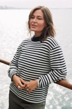Outlet Neo Noir Rivi Stripe Knit Sweater 164957 764