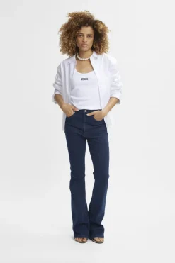 Outlet Gestuz Rivygz Flared Jeans 104610 Dark Blue Washed