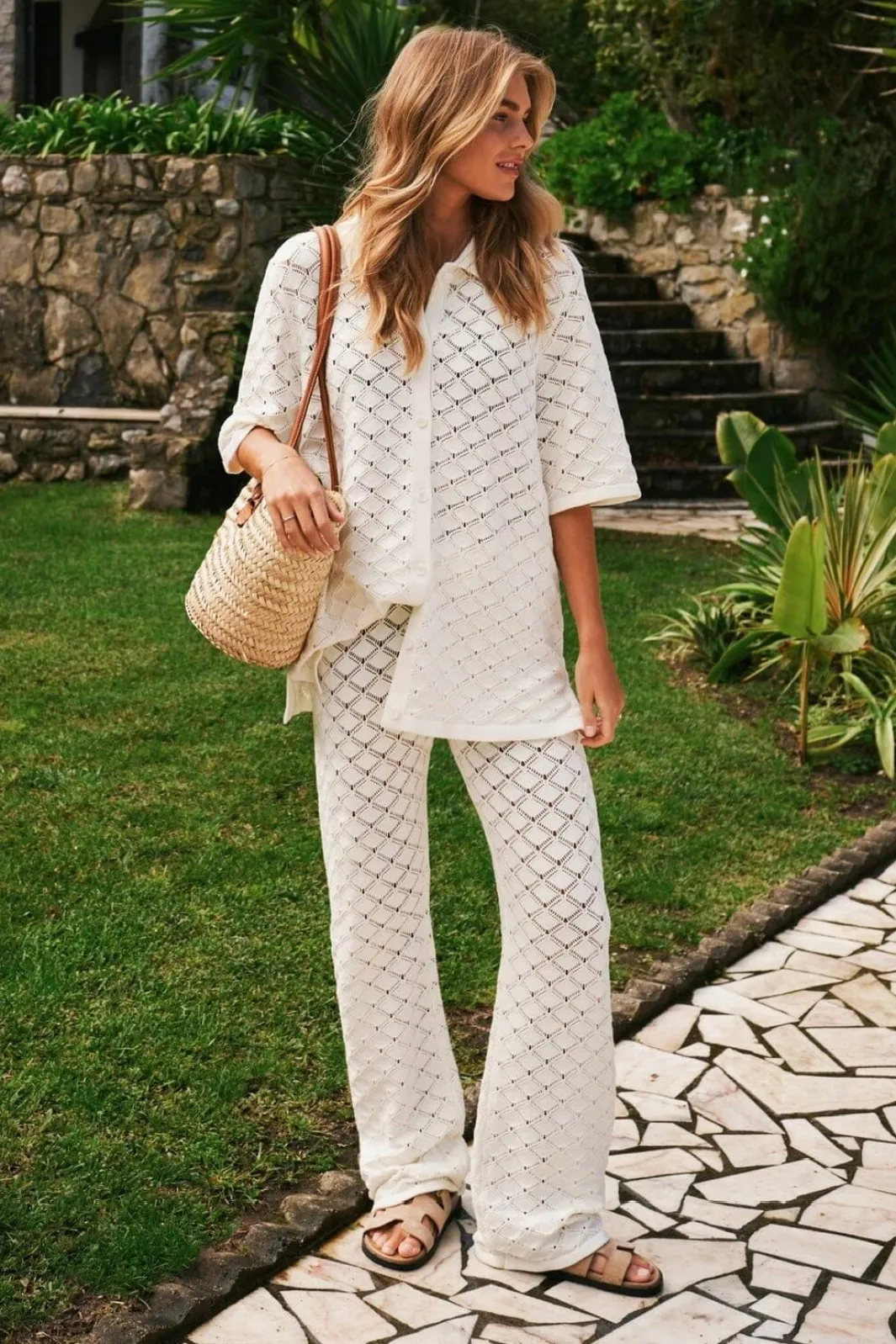 Sale Neo Noir Rizzy Crochet Pants 165218 121