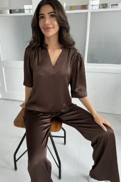 New Continue Roberta Satin 14962 Brown