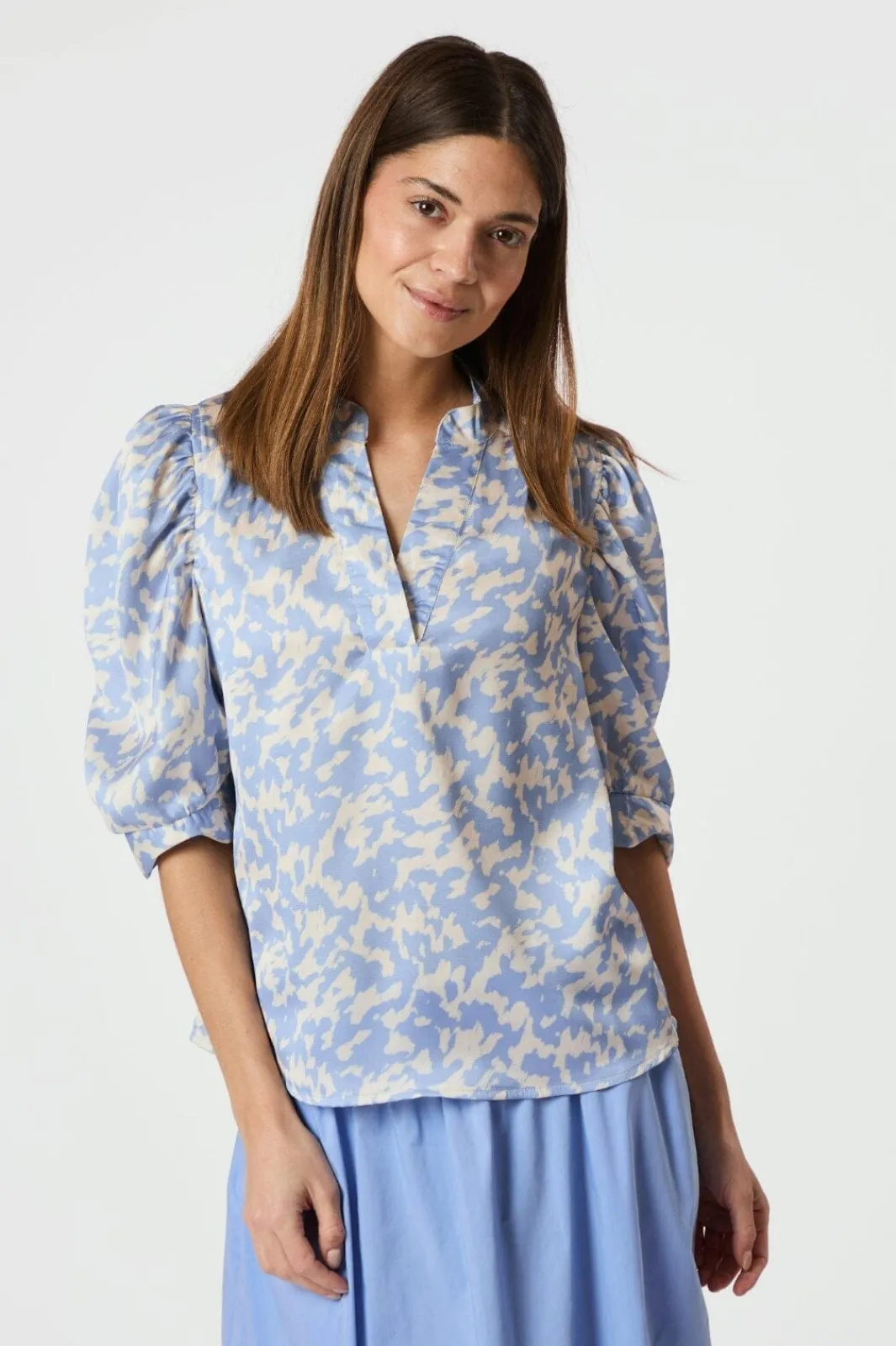 Sale Neo Noir Roella Graphic Fade Blouse 165274 145