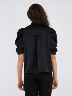Hot Neo Noir Roella Heavy Sateen Blouse Black