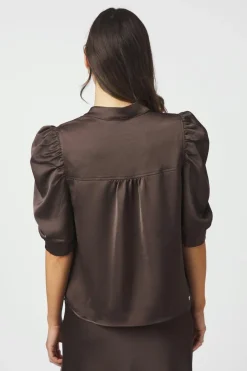 Best Neo Noir Roella Heavy Sateen Blouse 162590 676