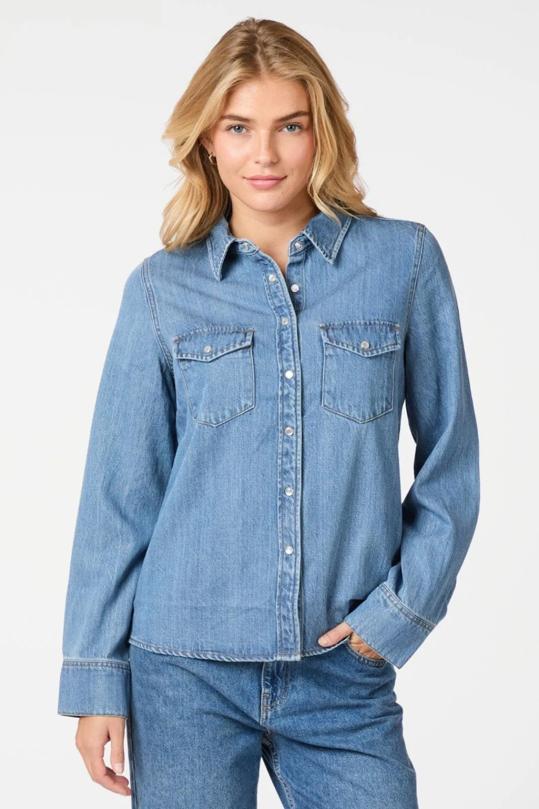 Sale Neo Noir Roger Denim Shirt 162889 843