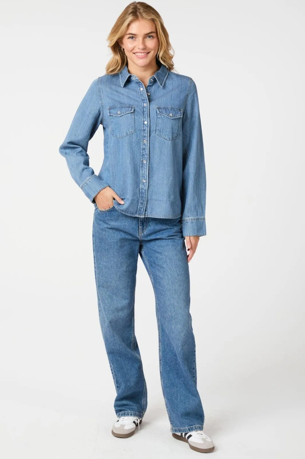 Sale Neo Noir Roger Denim Shirt 162889 843