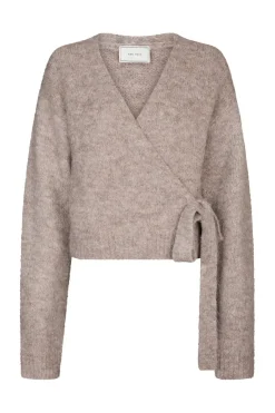 Clearance Neo Noir Ronia Fluffy Wrap Knit Cardigan 166619 976